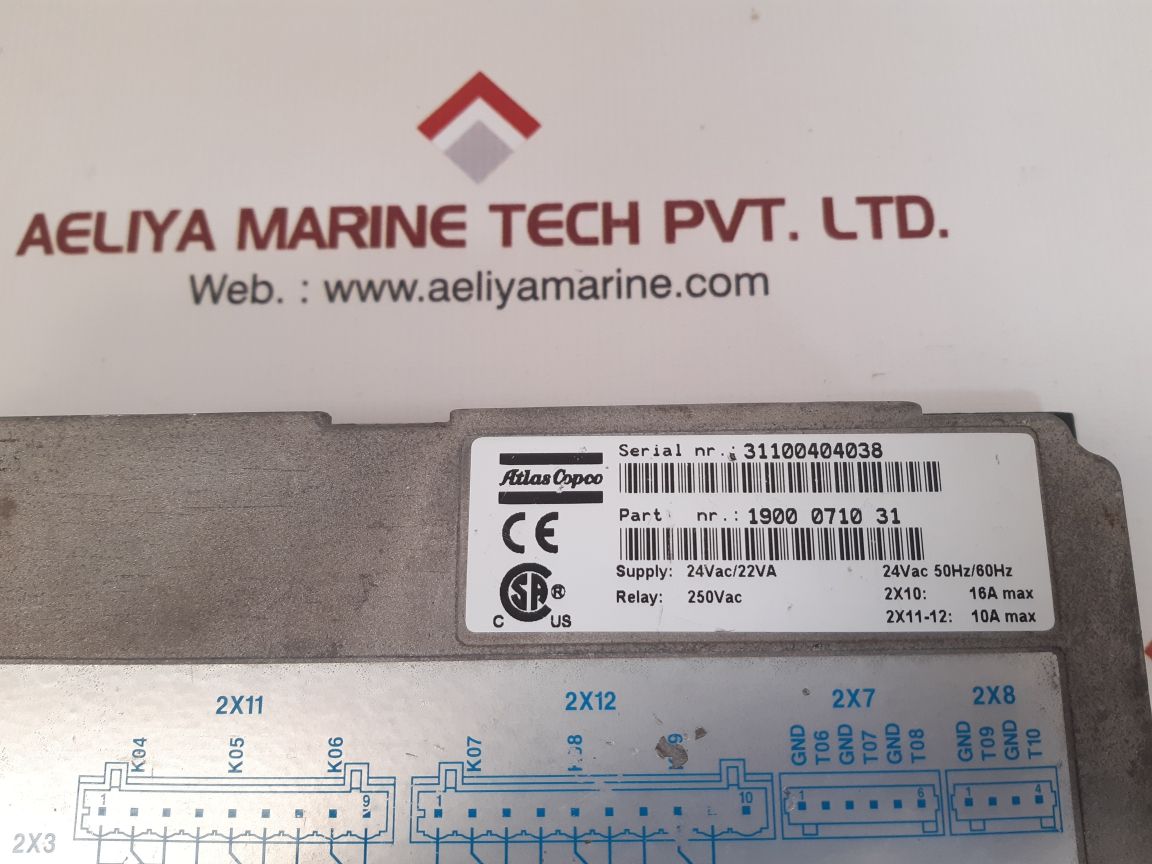 Atlas copco 1900 0710 31 panel controller