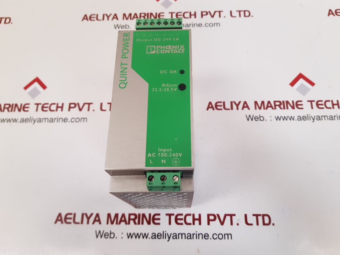 Phoenix contact quint-ps-100-240ac/24dc/5 power supply rev.20