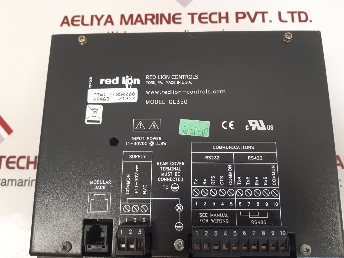 Red lion gl350 operator interface panel gl350000