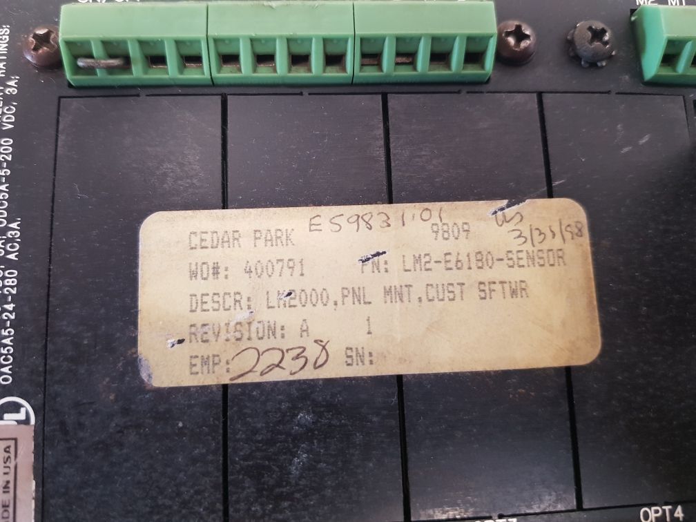 MD totco series 2000 display lm2-e6180-sensor  