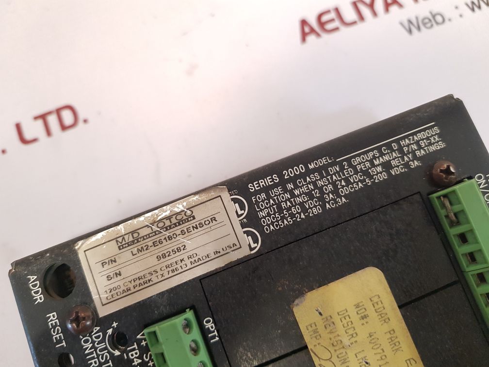 MD totco series 2000 display lm2-e6180-sensor  
