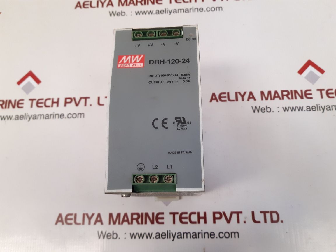 Mean well drh-120-24 din power supply unit
