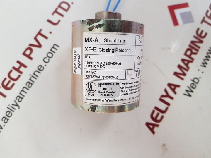 Merlin gerin 685654 mx-a circuit breaker shunt trip
