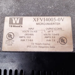 Tb wood's xfvi4005-0v e-trac micro-inverter