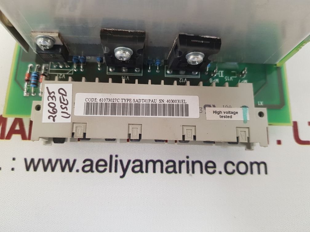 Abb sadt41pau pcb card 61073027 Used