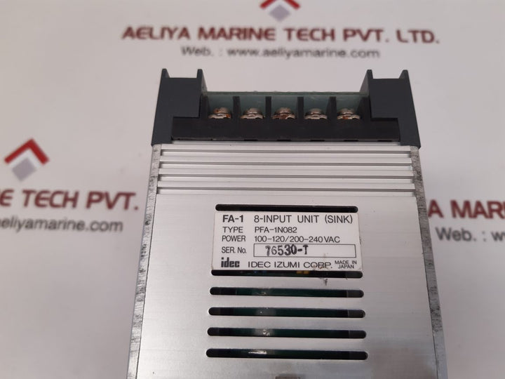 Idec pfa-1n082 fa-1 8-input unit used