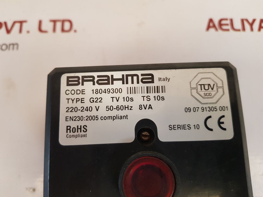 Brahma 18049300 separate burner panel boiler g22 tv 10s ts 10s