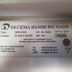 Deckma omd-2005 bilge alarm monitor oil content meter