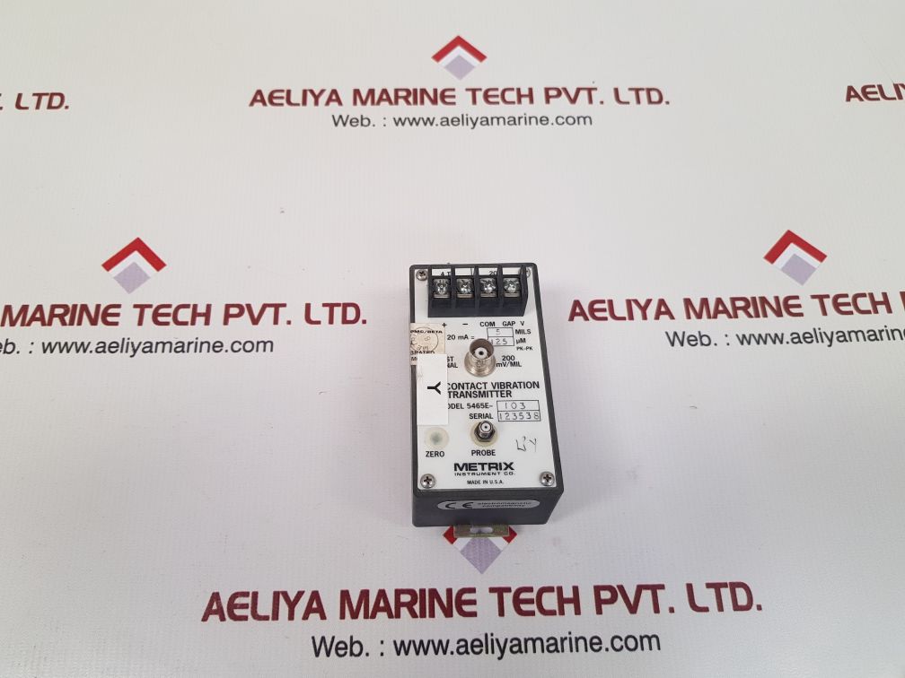 Metrix 5465e-103 non-contact vibration transmitter