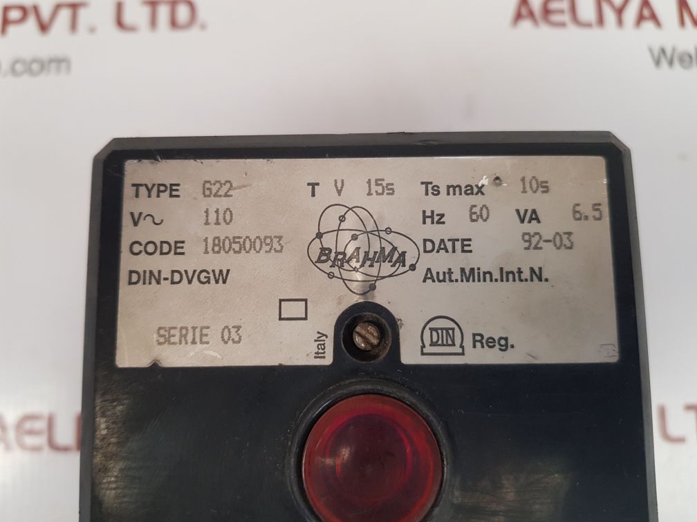 Brahma g22 burner panel biler 18050093