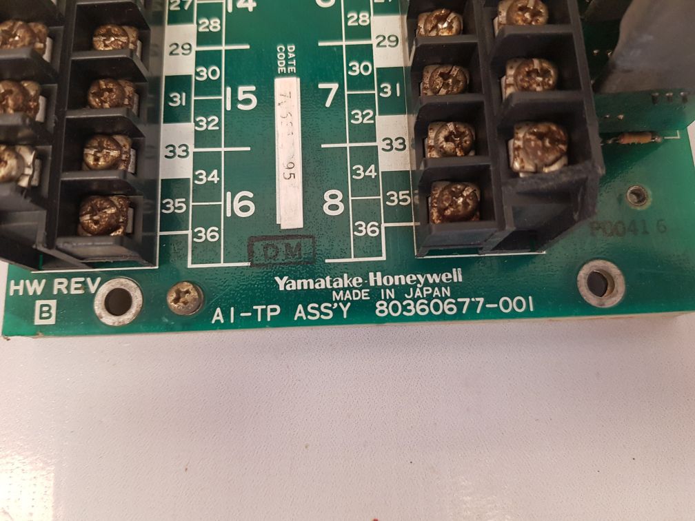 Yamatake honeywell ai-tp 80360677-001 pcb board used