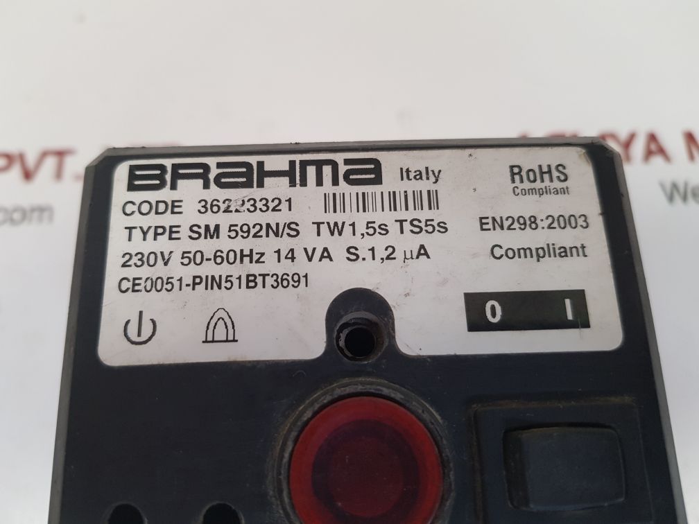 Brahma 36223321 control box sm 592n/s burner controller 