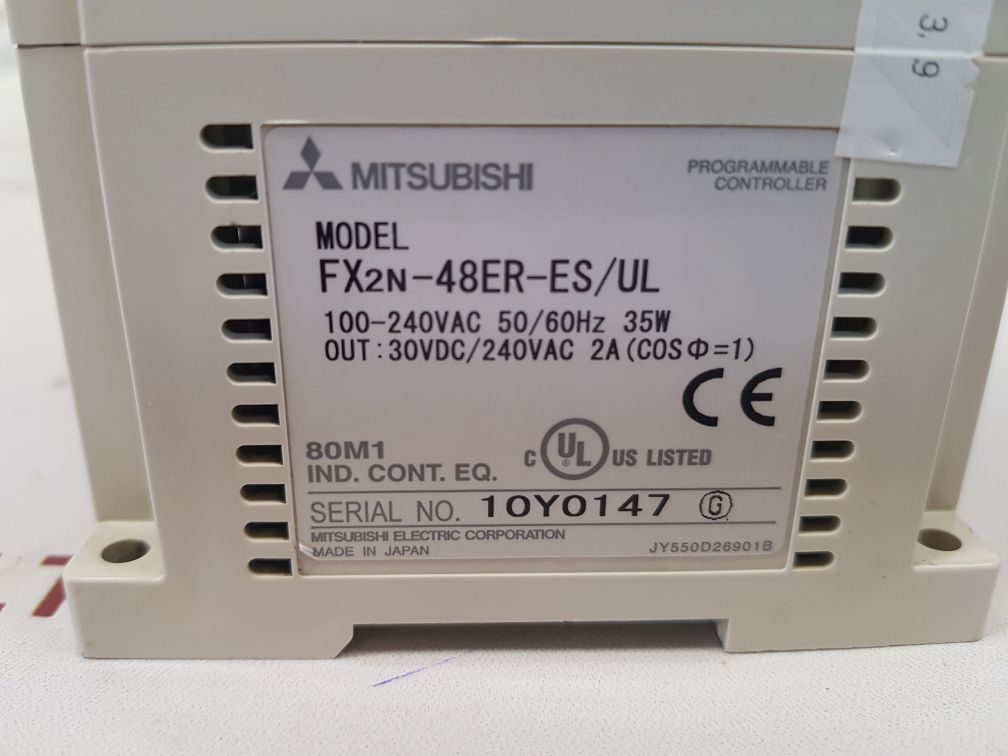 Mitsubishi fx2n-48er-es/ul programmable controller fx2n-16ex