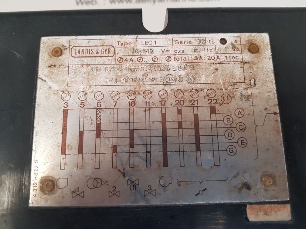 Landis & gyr lec1 gas burner control 