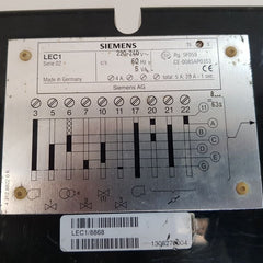 Siemens lec1/8868 controller ce-0085ap0353
