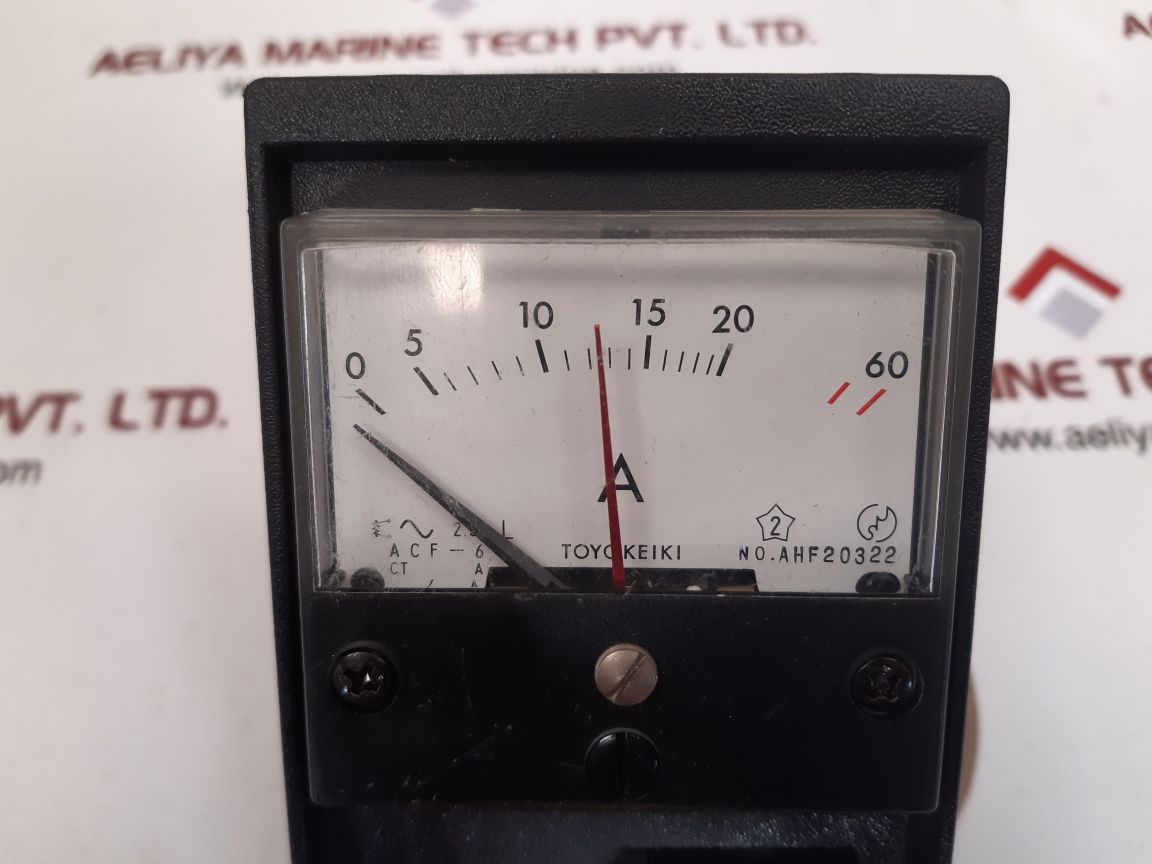 Toyo keiki acf-6 amp panel meter with uzushio ust-12a2 pcb card