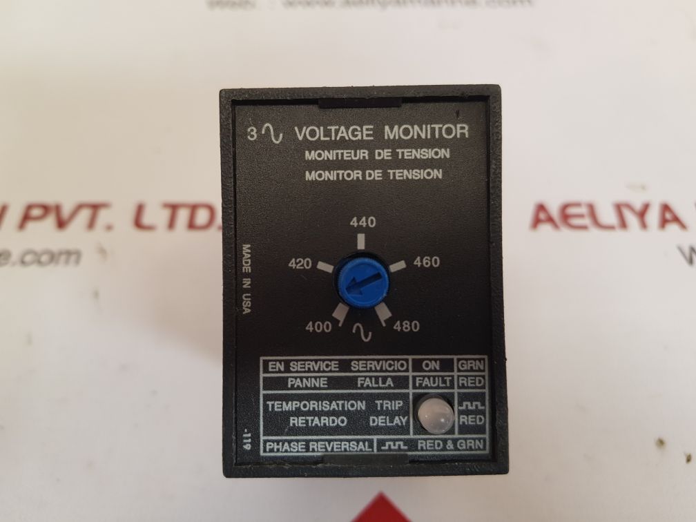 Abb ssac plm9505 3~ voltage monitor relay