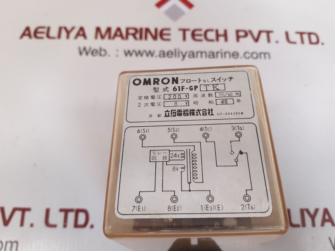 Omron 61f-gp tk level switch used