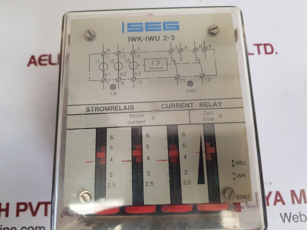 Seg iwk-iwu 2-3 over current relay iwu2-3-2z