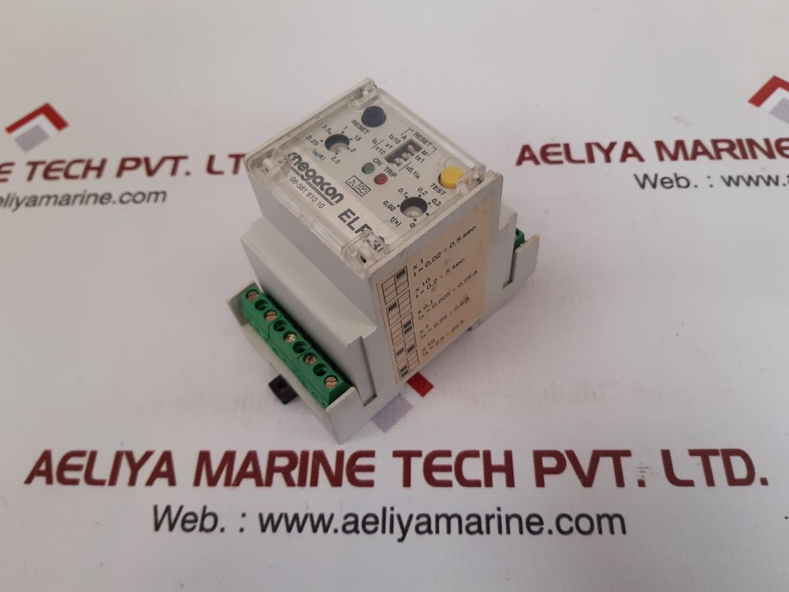 Megacon elr-3c earth fault relay