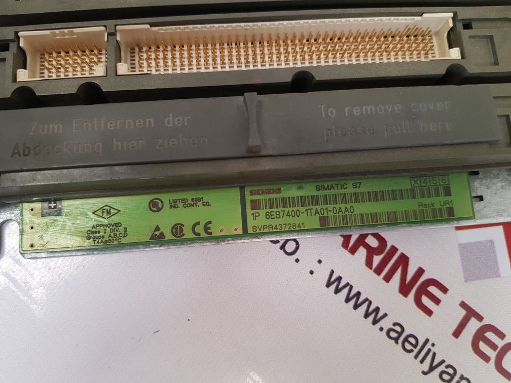 Siemens simatic s7 6es7400-1ta01-0aa0 slot plc rack