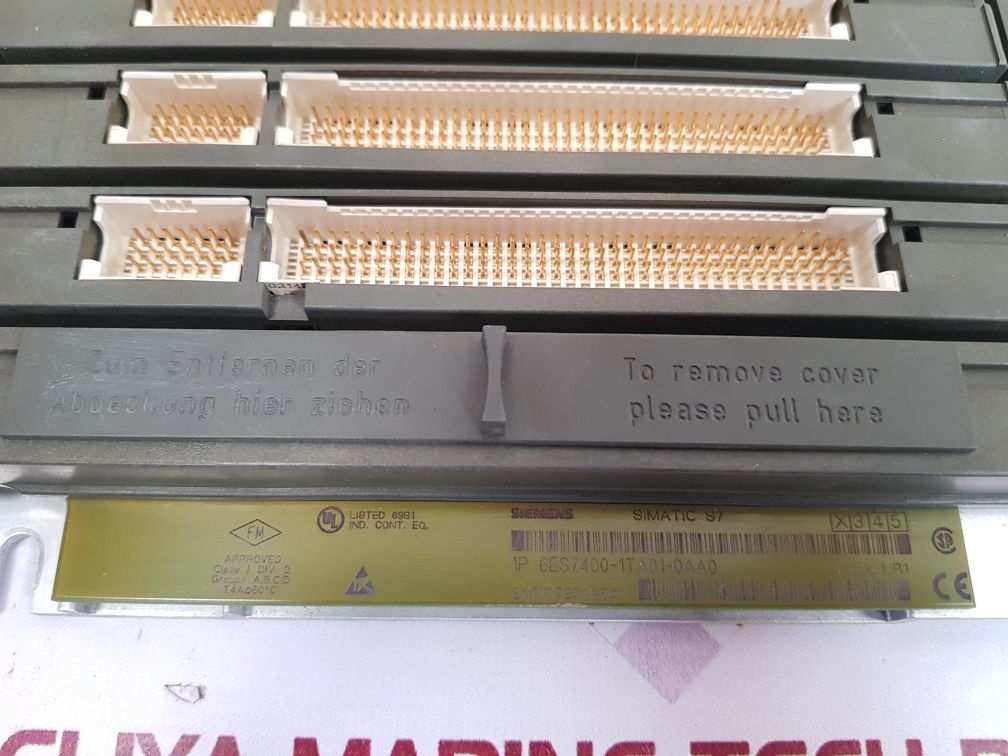 Siemens simatic s7 6es7400-1ta01-0aa0 plc rack used