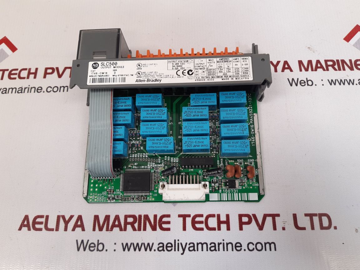 Allen-bradley 1746-ow16 ser.d slc500 output module
