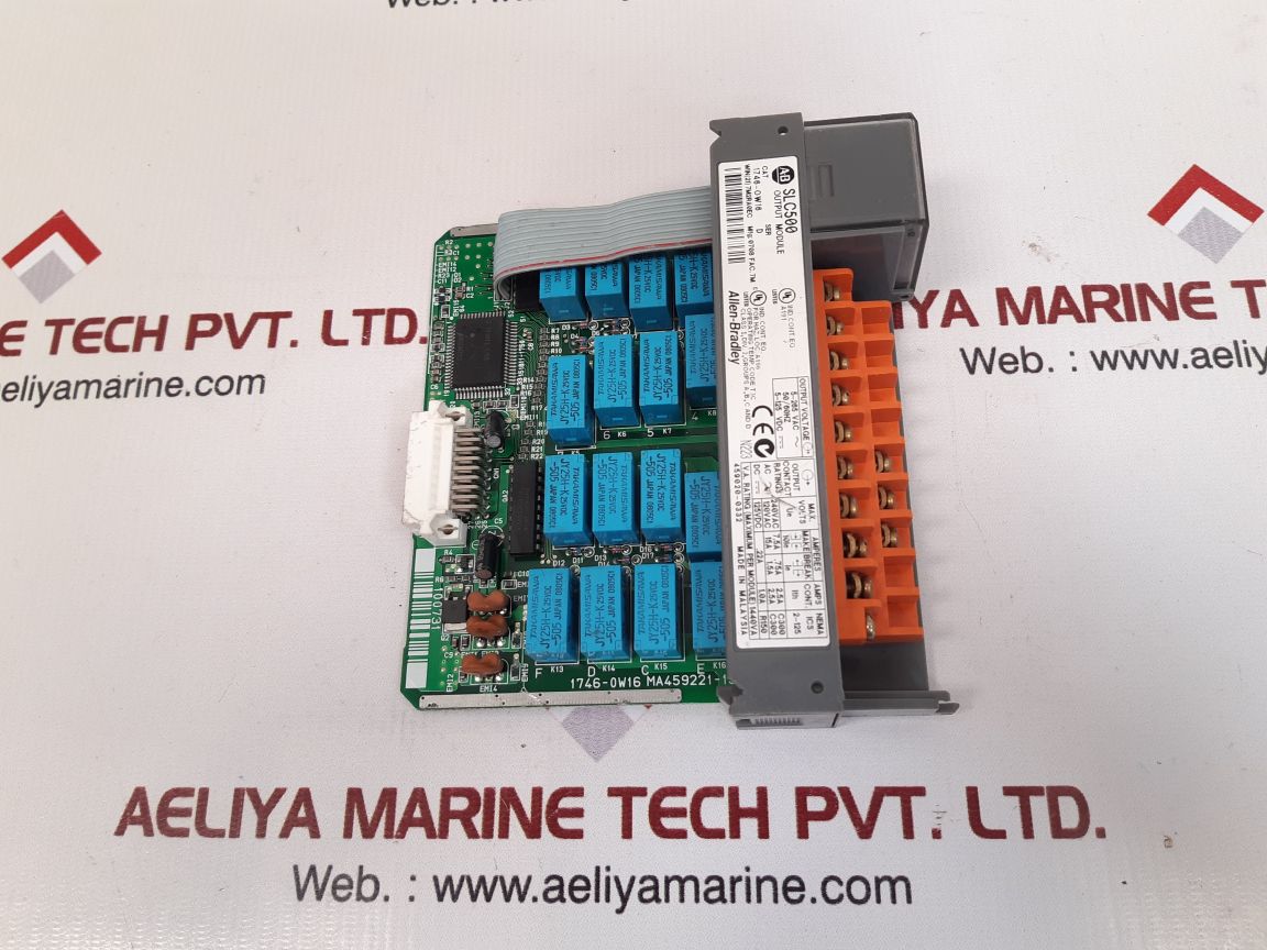 Allen-bradley 1746-ow16 ser.d slc500 output module