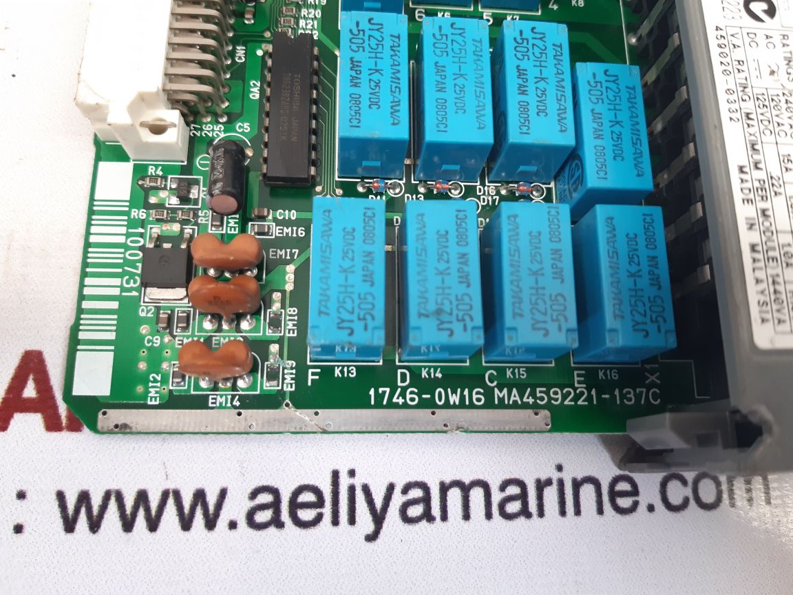 Allen-bradley 1746-ow16 ser.d slc500 output module