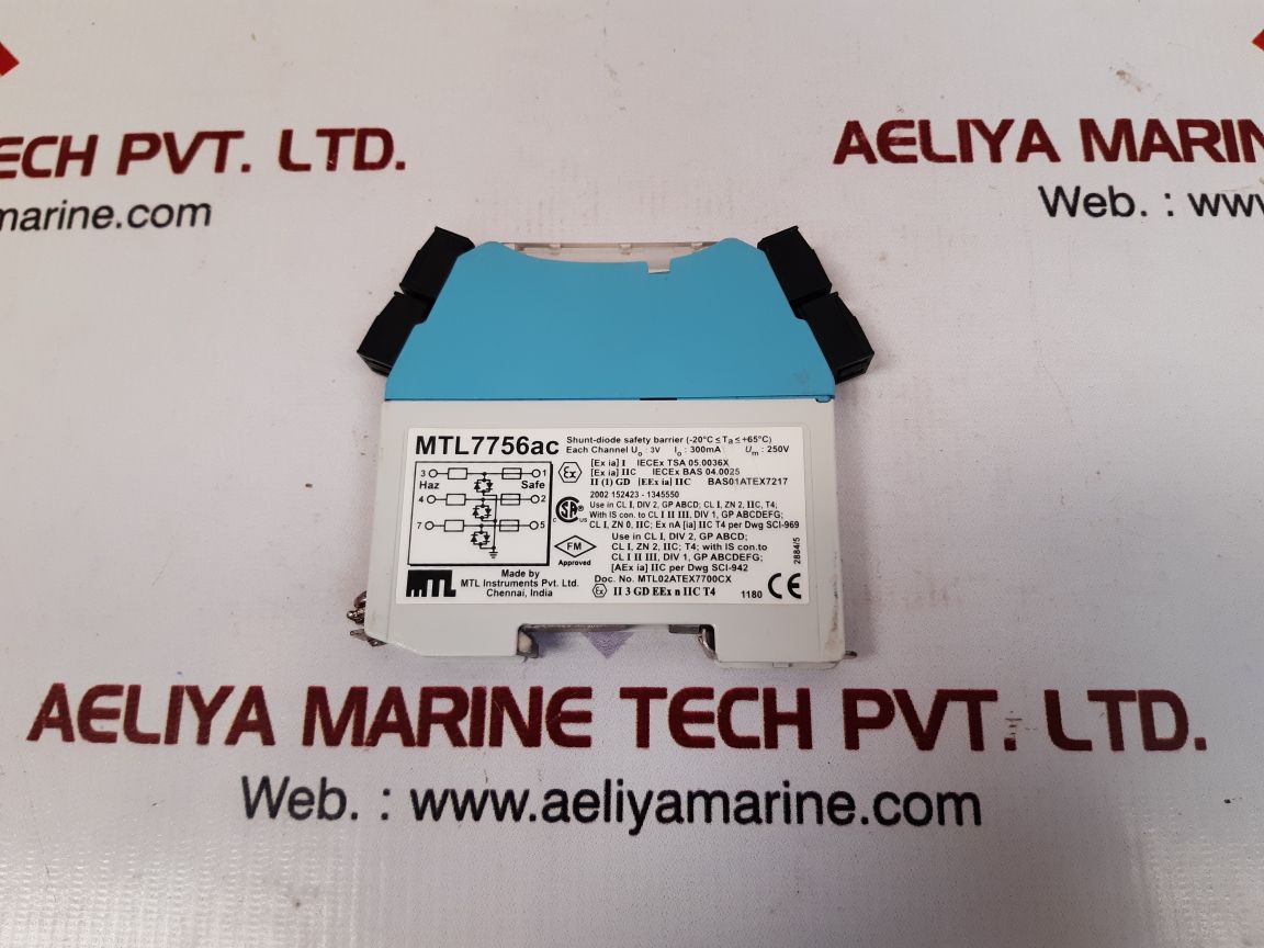 Measurement technology mtl7756ac shunt-diode safety barrier 