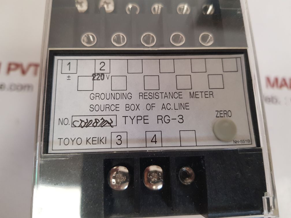 Toyo keiki rg-3 grounding resistance meter