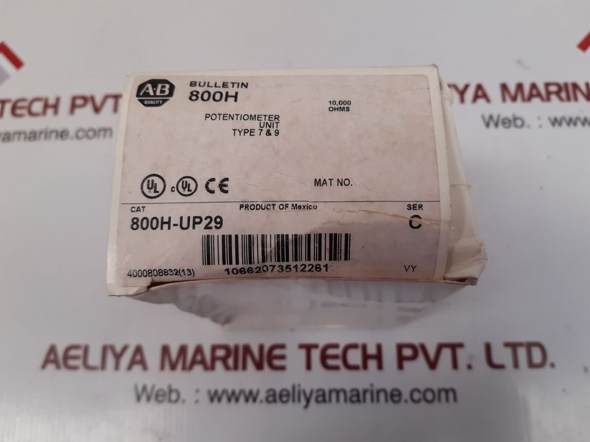 Allen-bradley 800h-up29 ser.c potentiometer