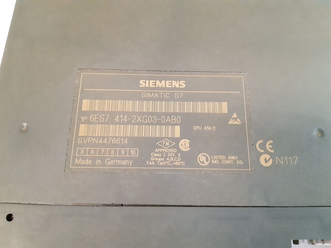 Siemens 6es7 414-2xg03-0ab0 module
