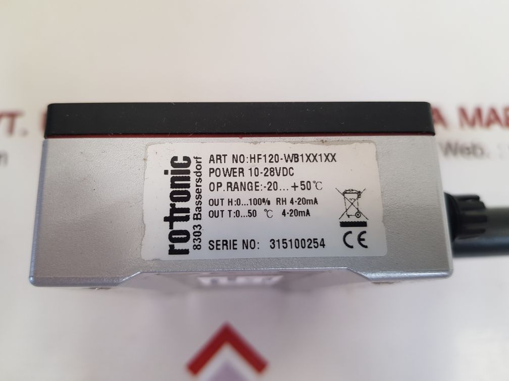 Rotronic hygroflex hf120-wb1xx1xx transmitter hf120