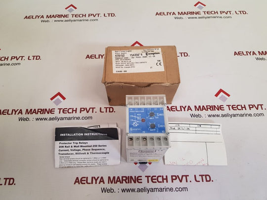 Crompton protector 252-pvug relay de-energize(std)