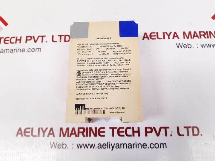 Measurement technology mtl2210b 1-channel switch operated relay