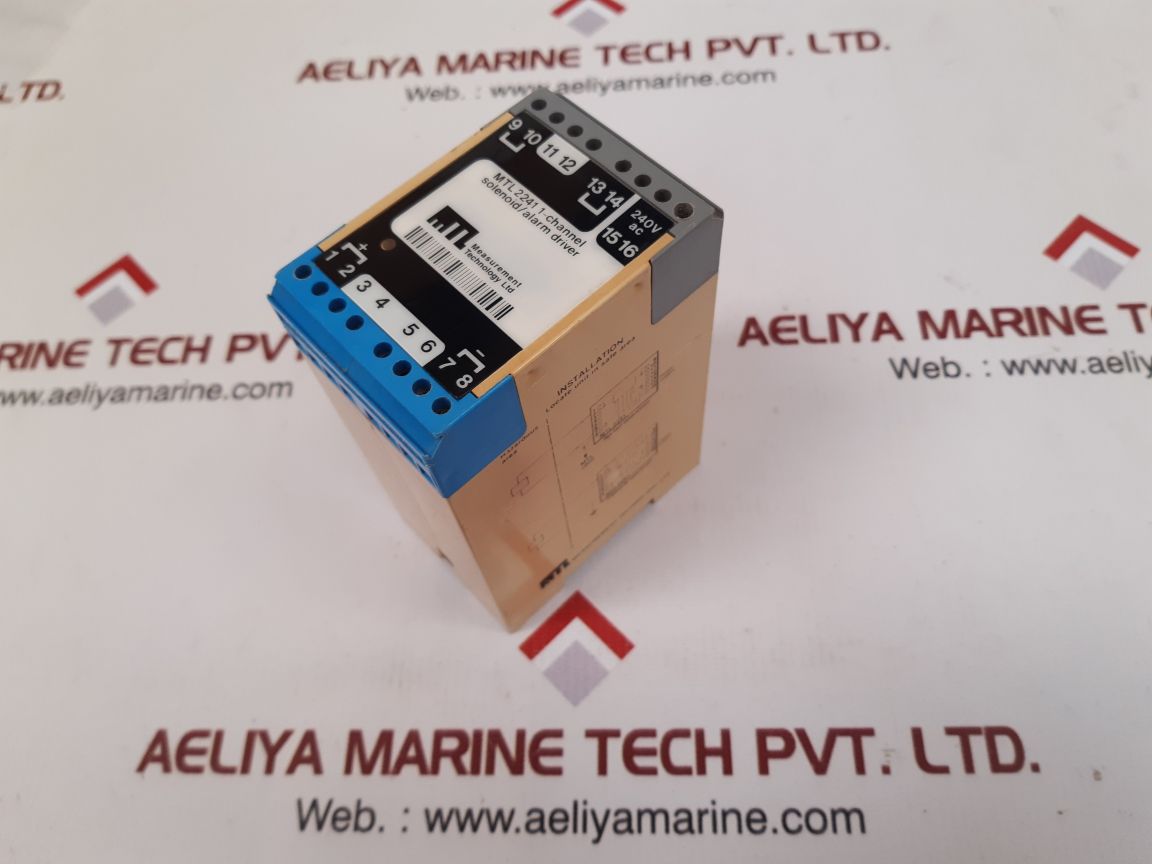 Measurement technology mtl 2241 solenoid/alarm driver