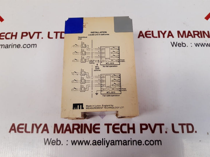 Measurement technology mtl2213 channel switch detector relay