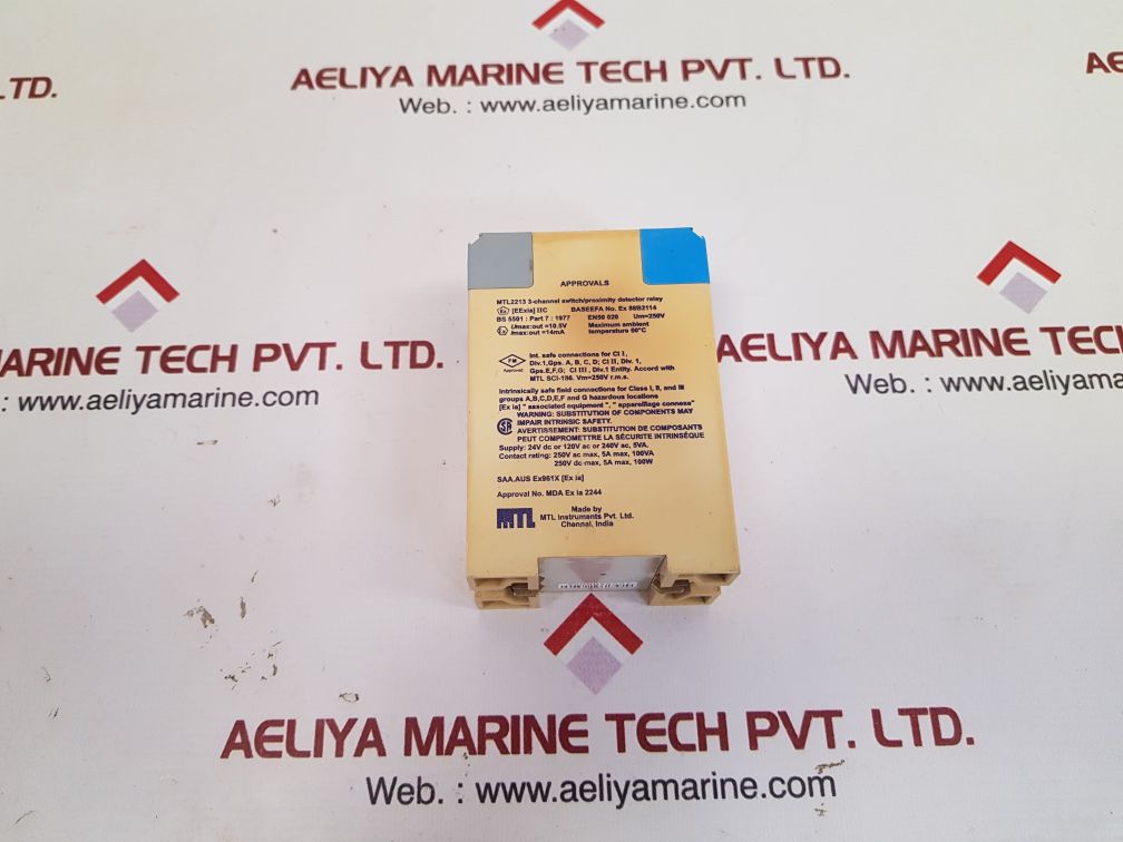 Mtl instruments mtl2213 proximity detector relay
