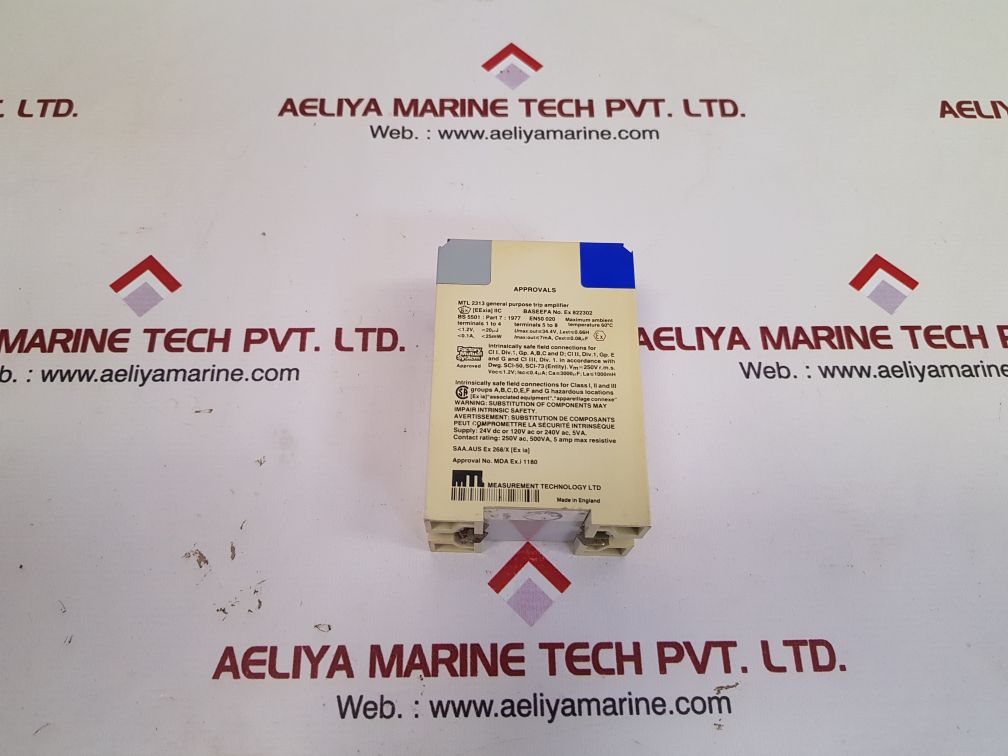 Measurement technology mtl2313a general purpose trip amplifier 