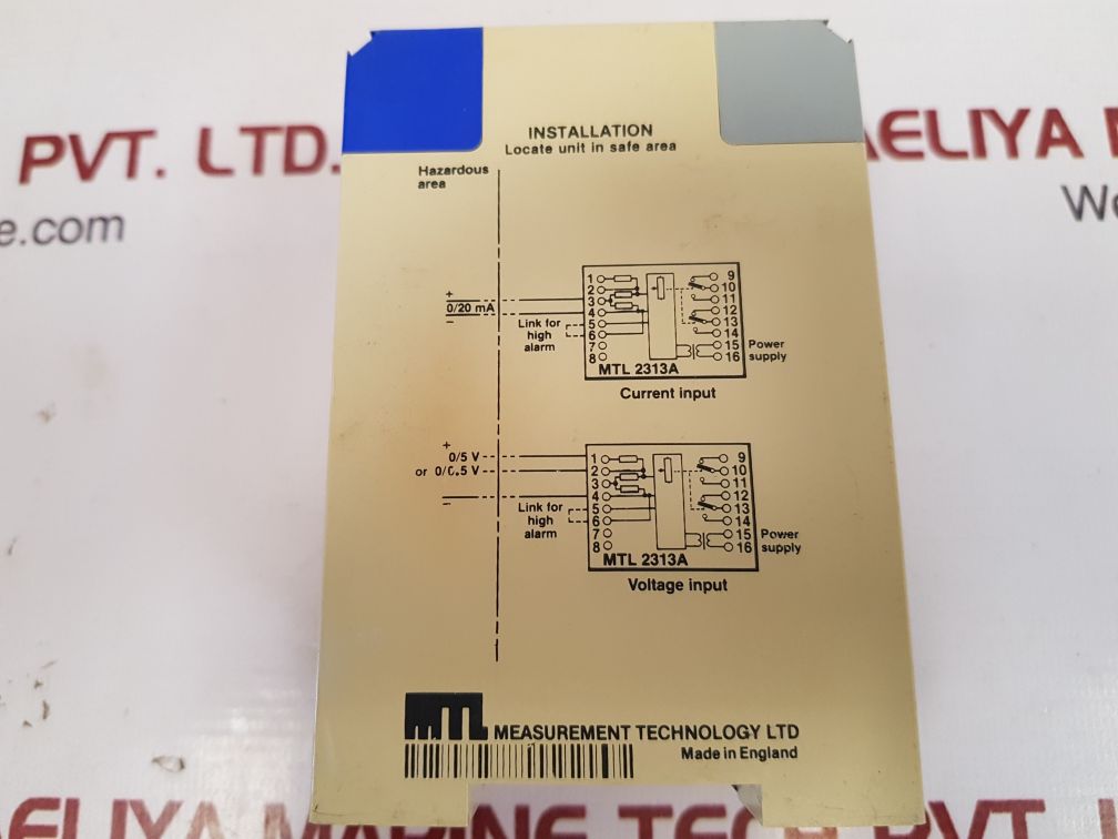 Measurement technology mtl2313a general purpose trip amplifier 