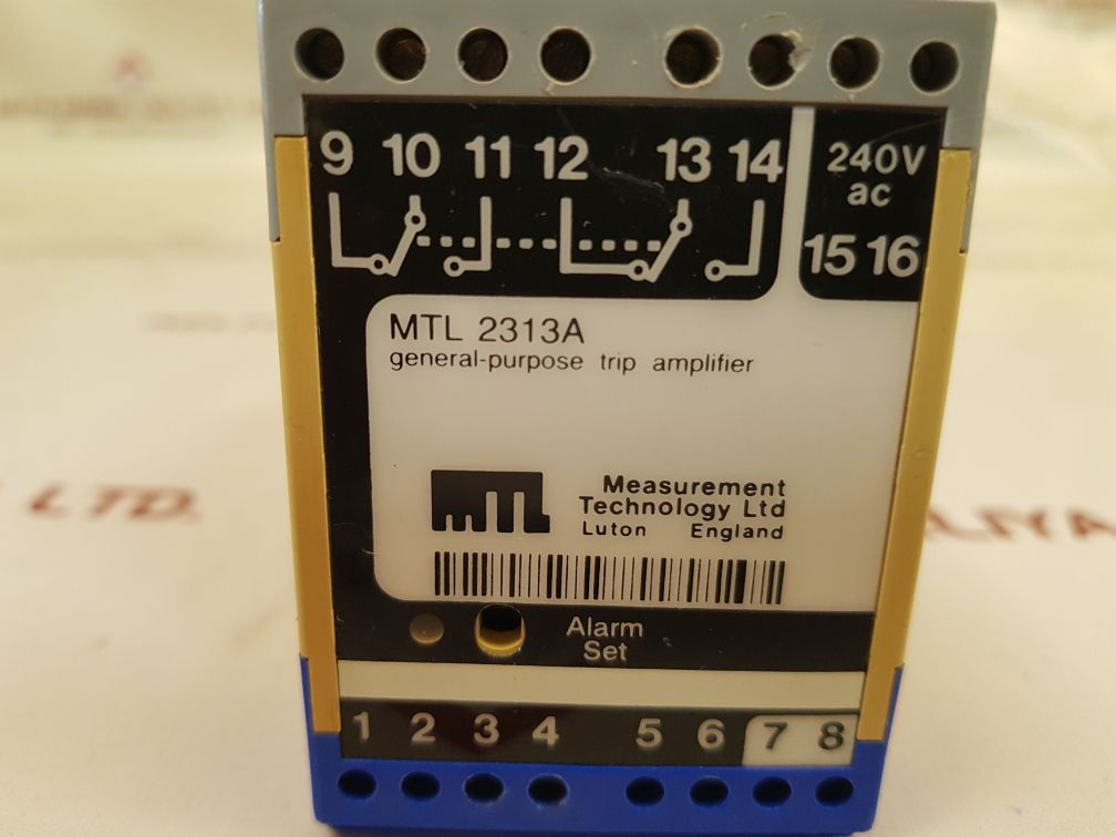 Measurement technology mtl2313a general purpose trip amplifier 