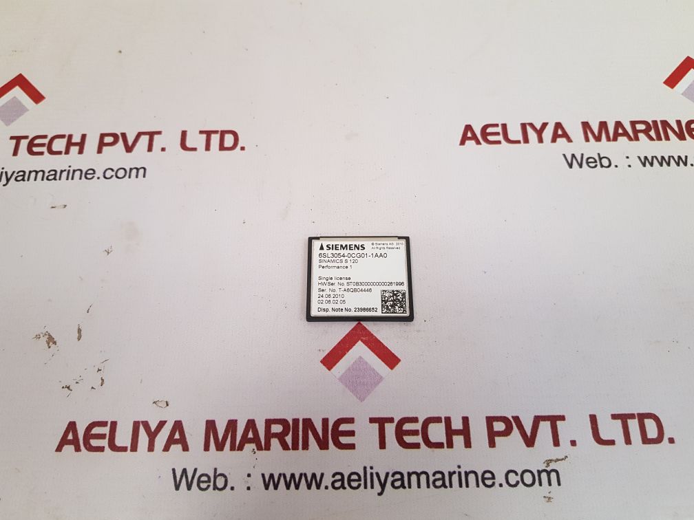 Siemens 6sl3054-0cg01-1aa0 memory card