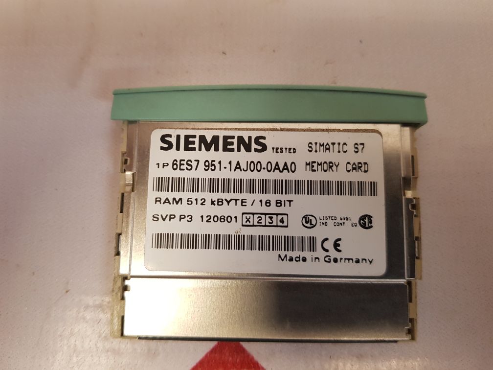 Siemens 6es7 951-1aj00-0aa0 memory card  