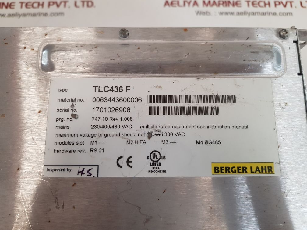 Berger lahr tlc436 f servo drive 0063443600006