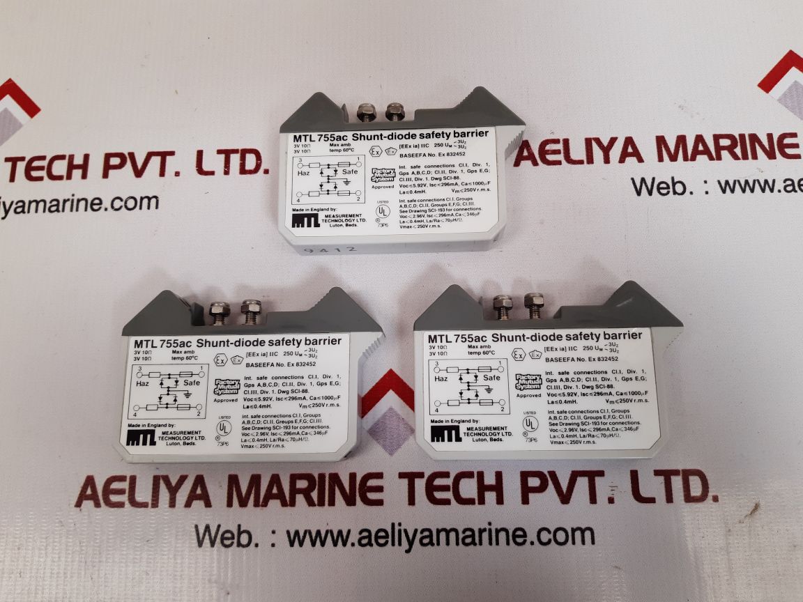 Measurement technology mtl755ac shunt-diode safety barrier