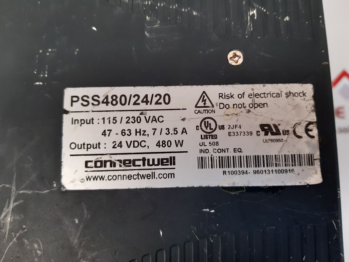 Connectwell pss480/24/20 switch mode power supply