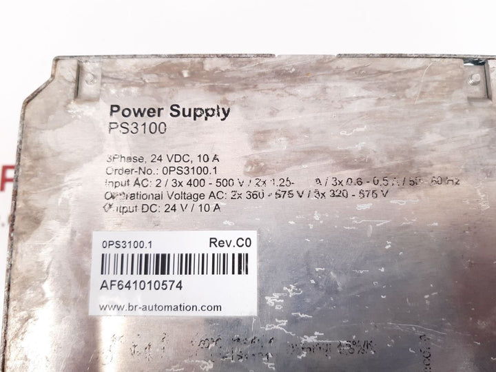 B & r ps3100 power supply