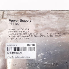 B & r ps3100 power supply