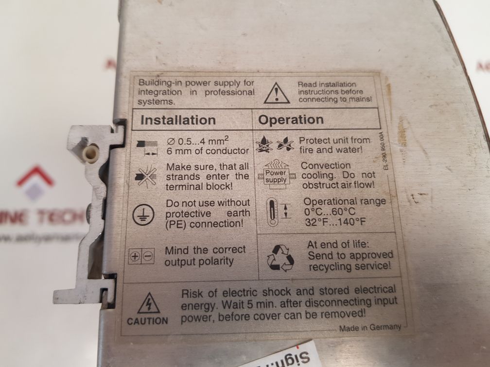 Ifm electronic dn 2034 power supply